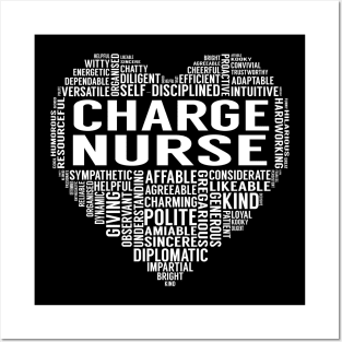 Charge Nurse Heart Posters and Art